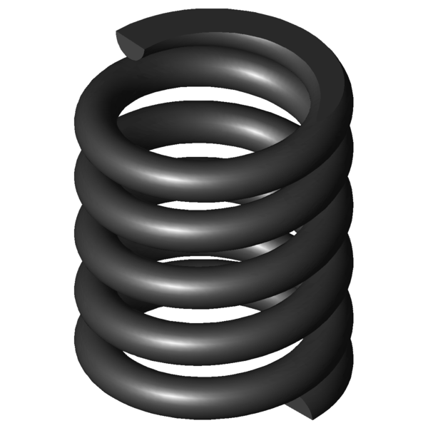 Imagen CAD Muelles de compresión D-364R-90