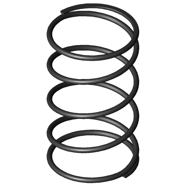 Imagem CAD Molas de compressão D-364S