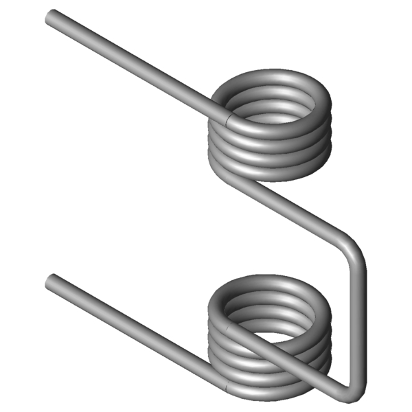 CAD image Double torsion spring DSF-400