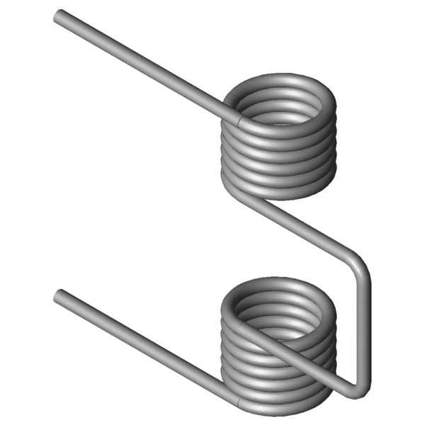 CAD image Double torsion spring DSF-410