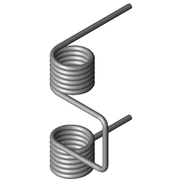 CAD image Double torsion spring DSF-415