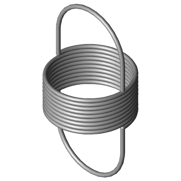 Imagem CAD Molas de tracção RZ-036AAI