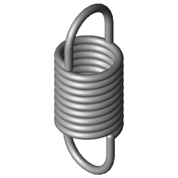 Imagem CAD Molas de tracção RZ-045E-01X