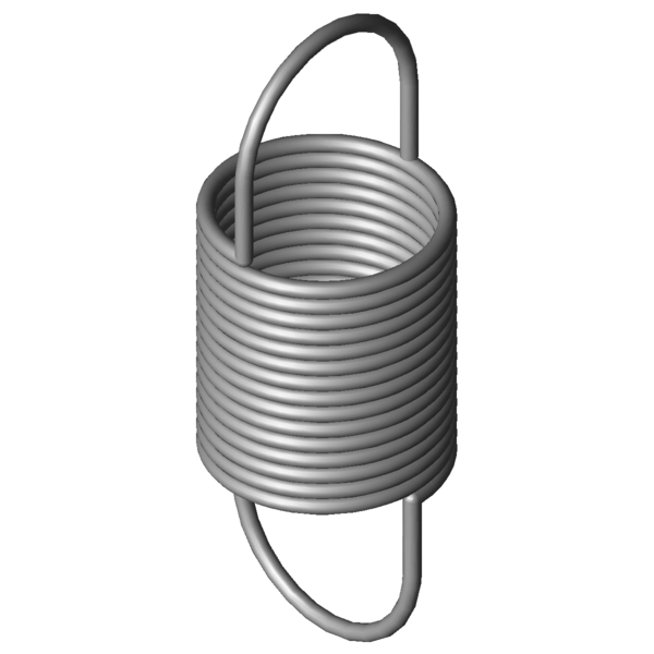 Imagem CAD Molas de tracção RZ-081E-02X