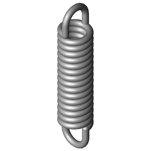 Imagem CAD Molas de tracção RZ-081RX