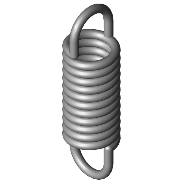 CAD obrázek Tažné pružiny RZ-098X