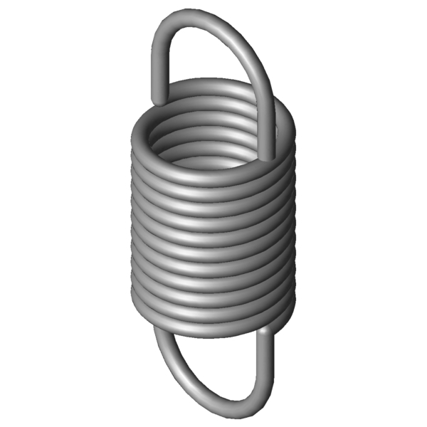 Imagem CAD Molas de tracção RZ-107I