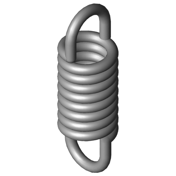 Imagen CAD Muelles de extensión RZ-115W-19X