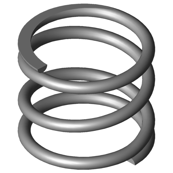 CAD image Compression springs VD-217A-10