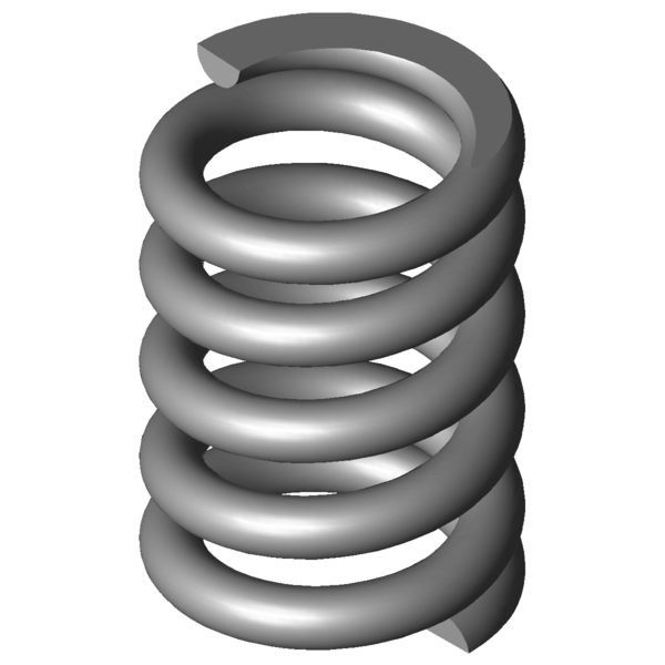 Imagen CAD Muelles de compresión VD-309