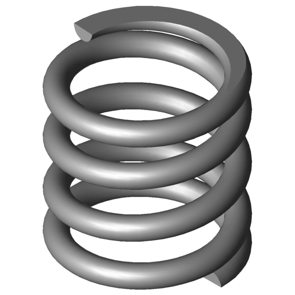 Imagen CAD Muelles de compresión VD-364J-08