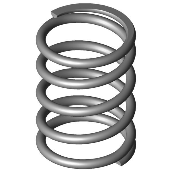 Imagen CAD Muelles de compresión VD-364R-70