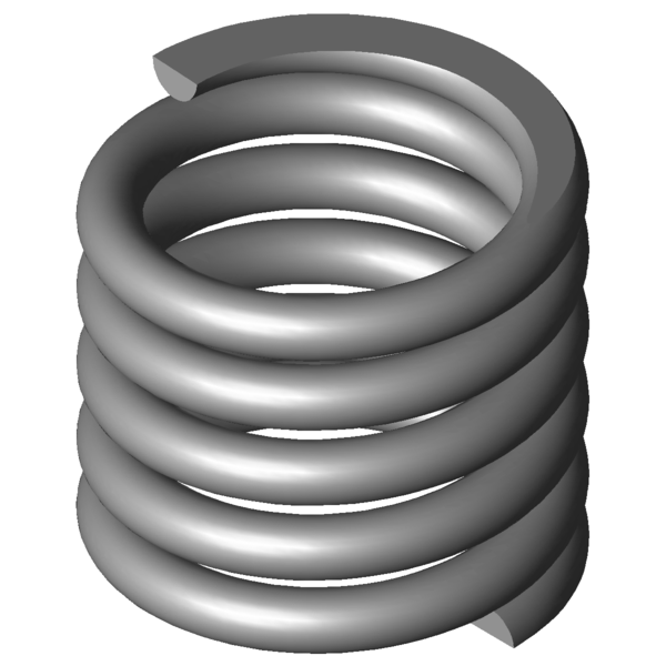 Imagen CAD Muelles de compresión VD-364R-80