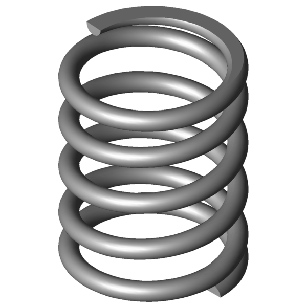 CAD kép nyomórugók VD-425