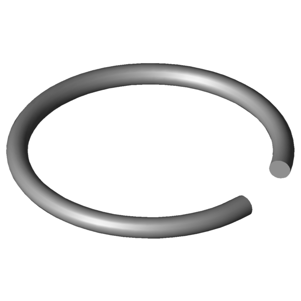 Obraz CAD Pierścienie wału X420-10