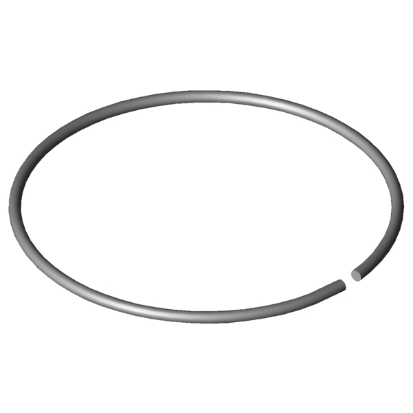 Obraz CAD Pierścienie wału X420-100