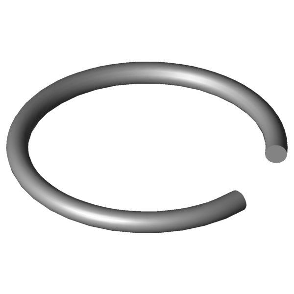 Obraz CAD Pierścienie wału X420-12