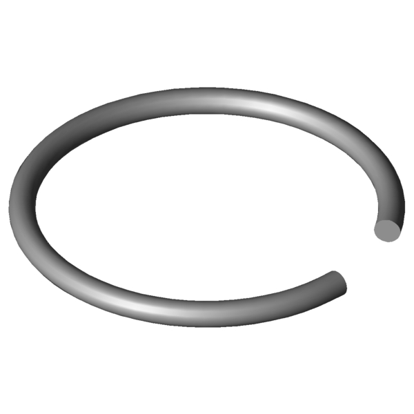 Obraz CAD Pierścienie wału X420-14