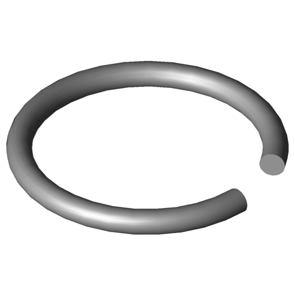 Obraz CAD Pierścienie wału X420-16