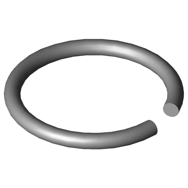 Obraz CAD Pierścienie wału X420-20