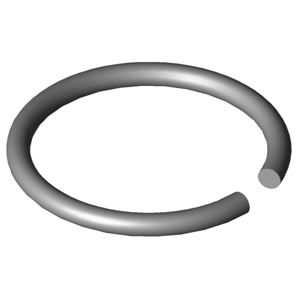 Obraz CAD Pierścienie wału X420-22
