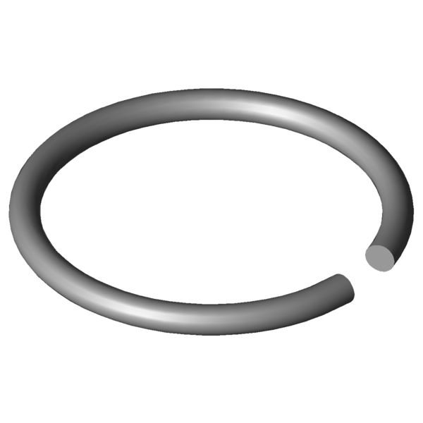 Obraz CAD Pierścienie wału X420-24