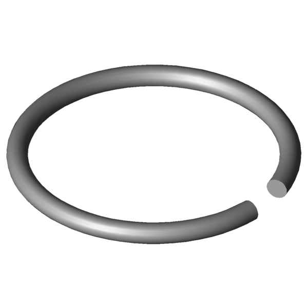 Obraz CAD Pierścienie wału X420-32