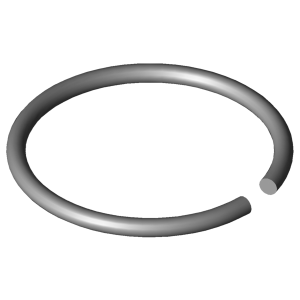 Obraz CAD Pierścienie wału X420-35