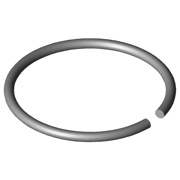 Obraz CAD Pierścienie wału X420-40