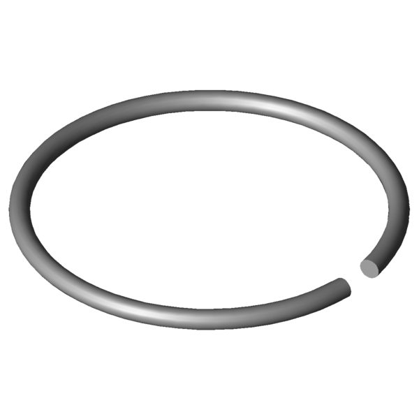 Obraz CAD Pierścienie wału X420-45