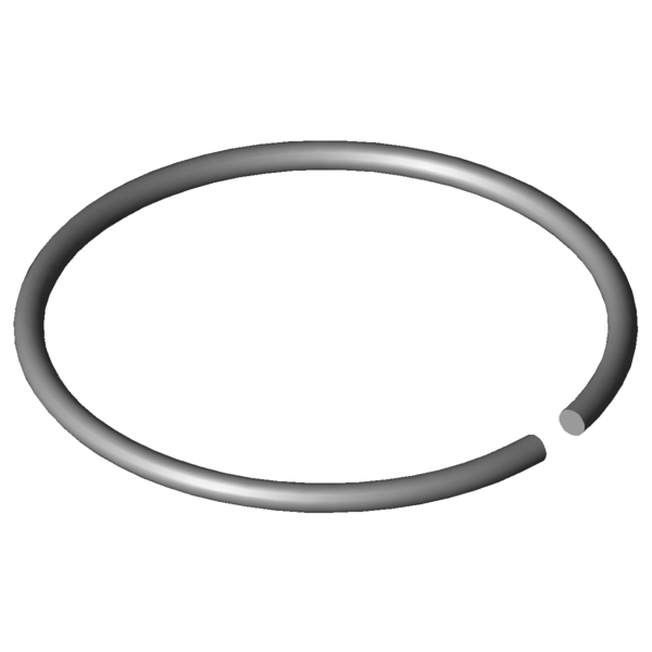 Obraz CAD Pierścienie wału X420-50