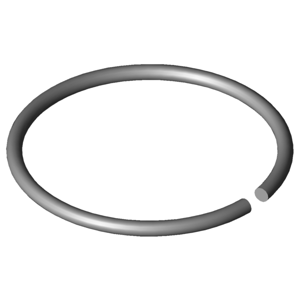 Obraz CAD Pierścienie wału X420-55