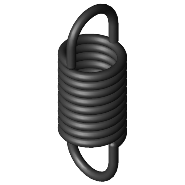 CAD image Extension Springs Z-024ZX