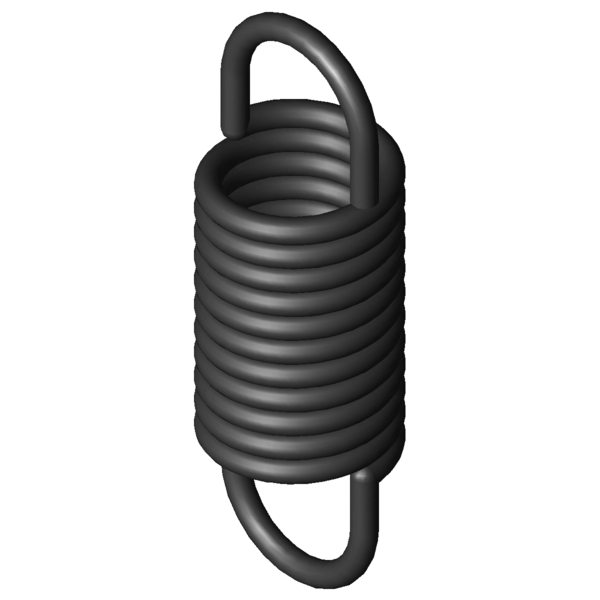 Imagen CAD Muelles de extensión Z-034I