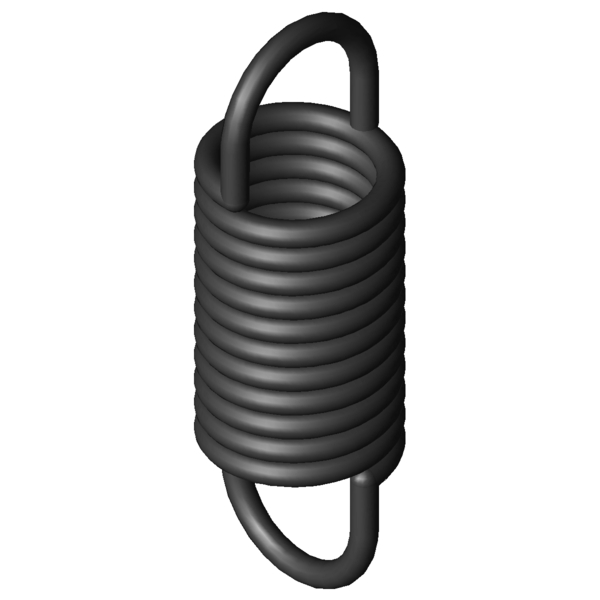 Imagen CAD Muelles de extensión Z-034X