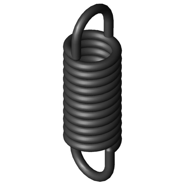 Imagen CAD Muelles de extensión Z-049X