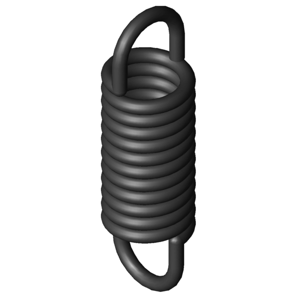 Imagen CAD Muelles de extensión Z-064X