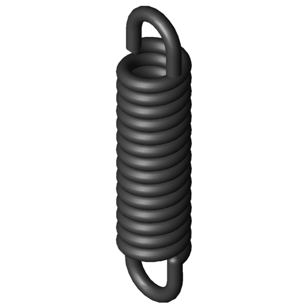 CAD image Extension Springs Z-066E-02I