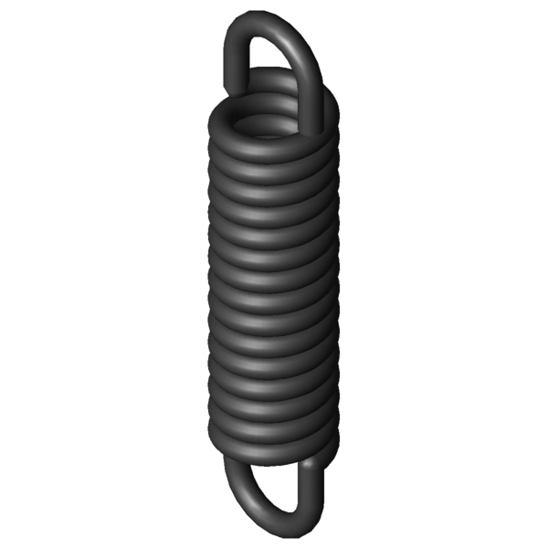 Imagen CAD Muelles de extensión Z-066WI