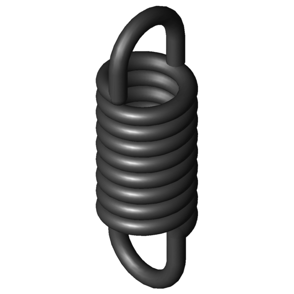 CAD image Extension Springs Z-115W-19X